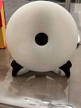 Round White Decorative Jade